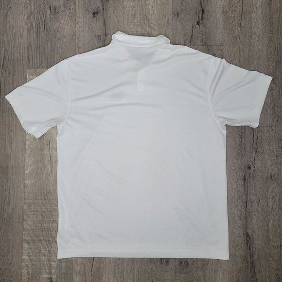 Nike Golf Dri-Fit with embroidered Cadillac Crest Polo Shirt size XL White - Picture 3 of 6